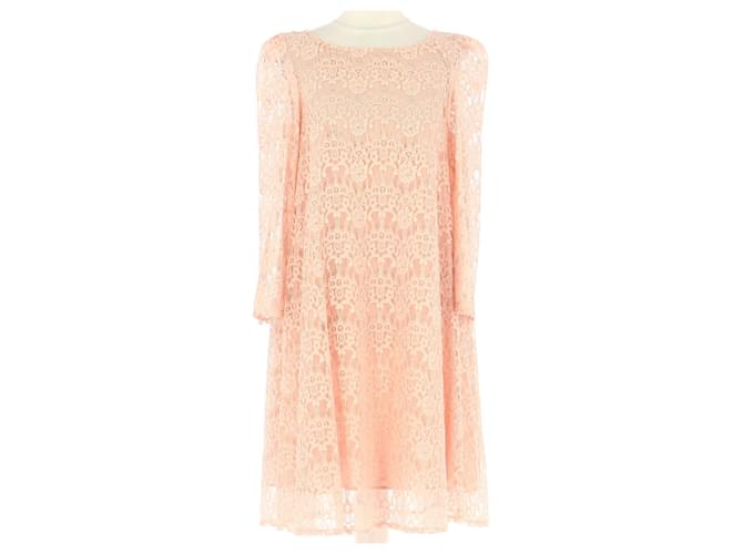 Claudie Pierlot robe Pink Cotton  ref.709523
