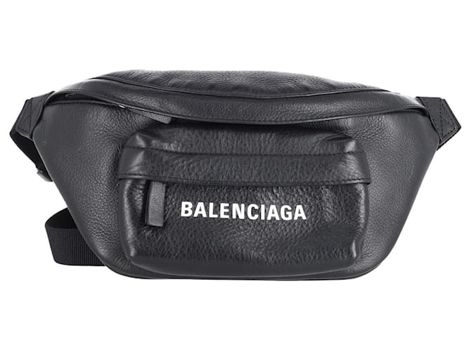 Riñonera Balenciaga Everyday XS en piel negra Negro Cuero  ref.709544