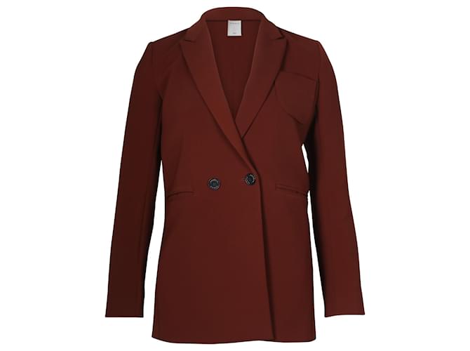 Sandro Paris Blazer in Orange Rust Polyester  ref.709546