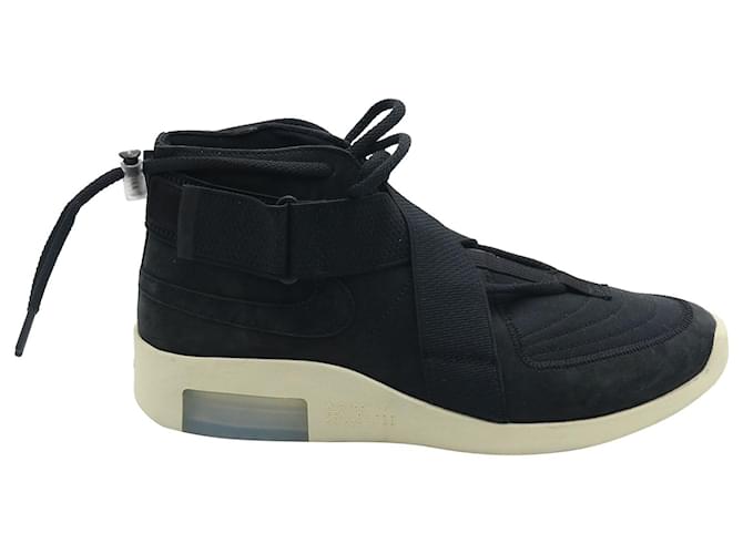Marque Nike Fear of God Raid High Top Sneakers en Black Fossil Suede Negro ref.709574 - Joli Closet