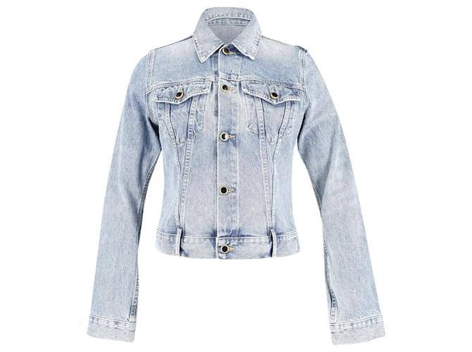 Jaqueta jeans Khaite 'Richard' em algodão azul claro  ref.709620