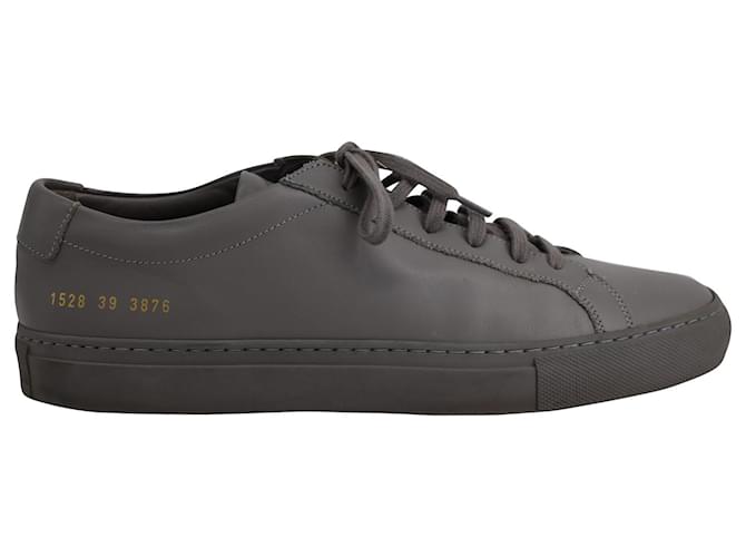 Autre Marque Common Projects Achilles Low Top Sneakers in Grey Leather  ref.709650