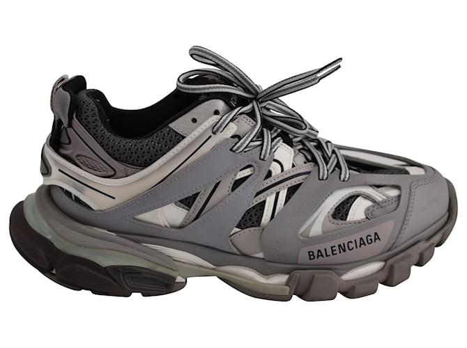 Balenciaga Track Sneakers in Grey Polyurethane Plastic  ref.709755
