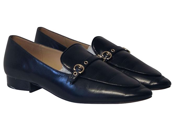 Coach Mocassins Isabel en Cuir Noir