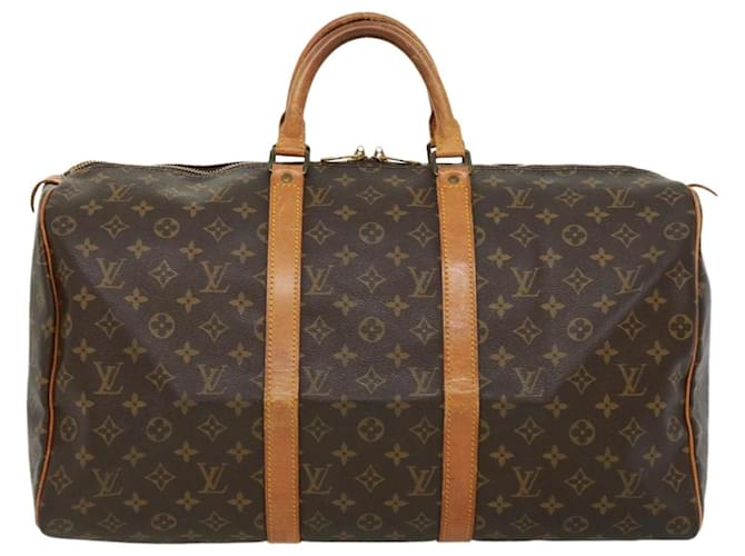 Louis Vuitton Keepall 50 Brown Cloth  ref.709821