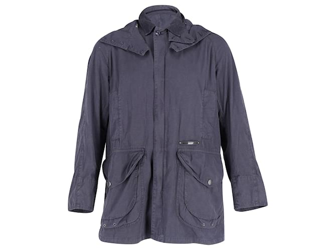 Giacca cerata Barbour Gold Standard Supa-Beaufort in cotone blu navy  ref.709841