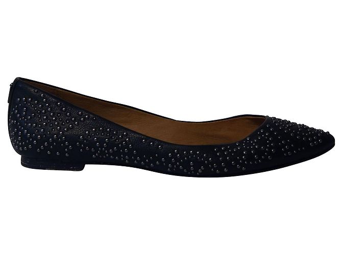 Coach Rory Ballet Flats in Black Leather