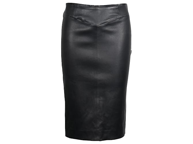 Joseph Claire Pencil Skirt in Black Leather  ref.709864