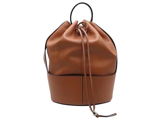 Loewe Balloon Bucket Bag in Brown Tan Leather  Beige  ref.709873