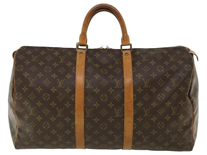 Louis Vuitton Keepall 50 Brown Cloth  ref.710112