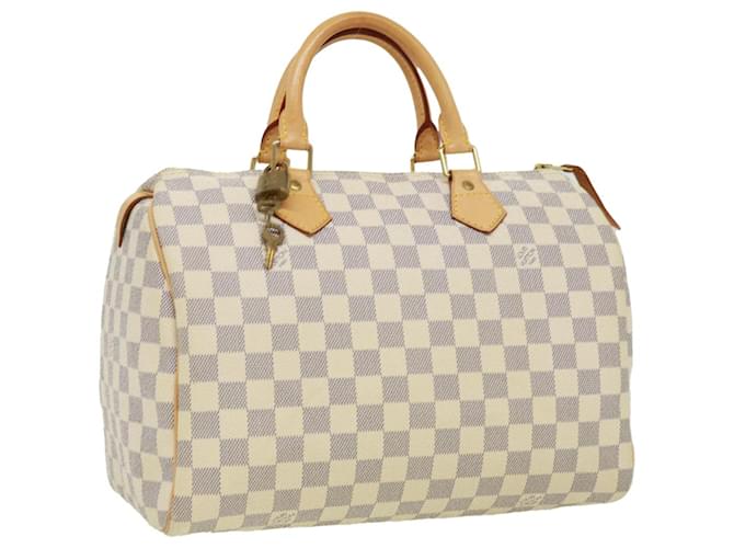 Louis Vuitton Damier Azur Speedy 30 Hand Bag N41533 LV Auth 32716