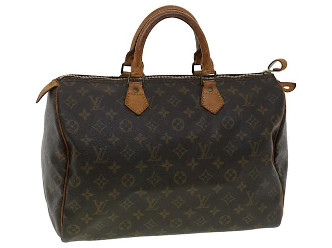 Louis Vuitton Monogram Speedy 35 Hand Bag M41524 LV Auth th3089 Cloth  ref.710215