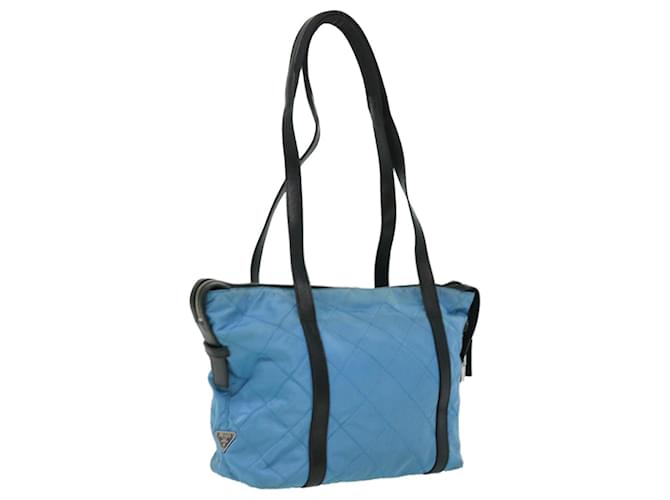 PRADA Quilted Shoulder Bag Nylon Blue Auth bs2785  ref.710270