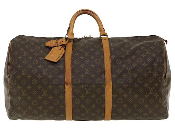 Louis Vuitton Keepall 60 Brown Cloth  ref.710316