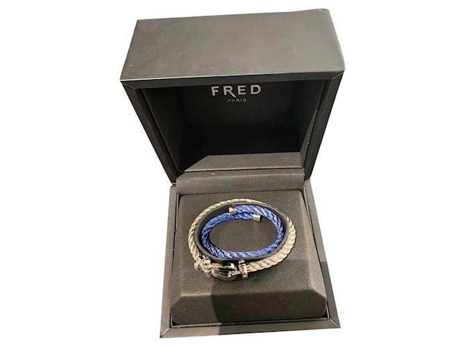 Fred Force 10 Argento Blu Oro bianco  ref.710393