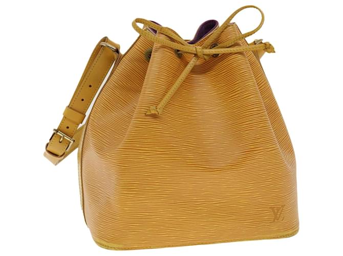 LOUIS VUITTON Epi Petit Noe Shoulder Bag Tassili Yellow M44109 LV Auth lt649 Leather  ref.710444