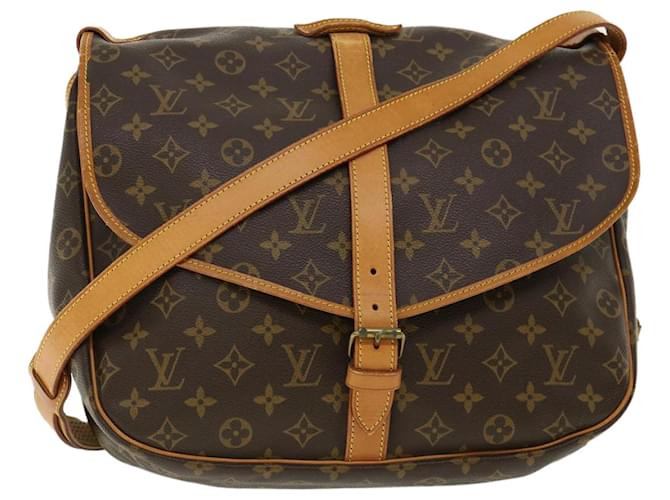 Louis Vuitton Monogram Saumur 35 Shoulder Bag M42254 LV Auth ar8019b Cloth  ref.710462