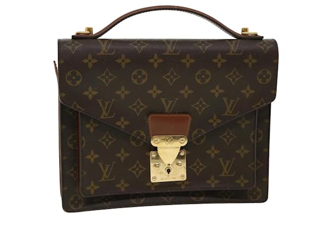 Louis Vuitton Monogram Monceau28 Hand Bag 2way M51185 LV Auth ki2496 Cloth  ref.710465