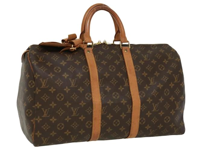 Louis Vuitton Monograma Keepall 45 Boston Bag M41428 LV Auth tp539 Lona  ref.710472
