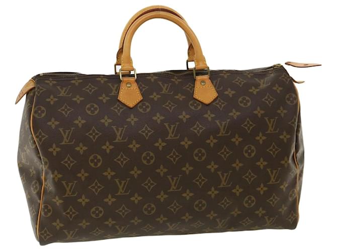 Louis Vuitton Monogram Speedy 40 Hand Bag M41522 LV Auth 32558 Cloth  ref.710488