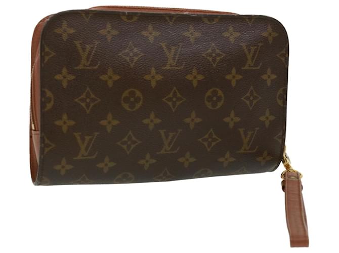 LOUIS VUITTON Monogram Orsay Clutch Bag M51790 Auth ar LV8014b Toile Monogramme  ref.710522