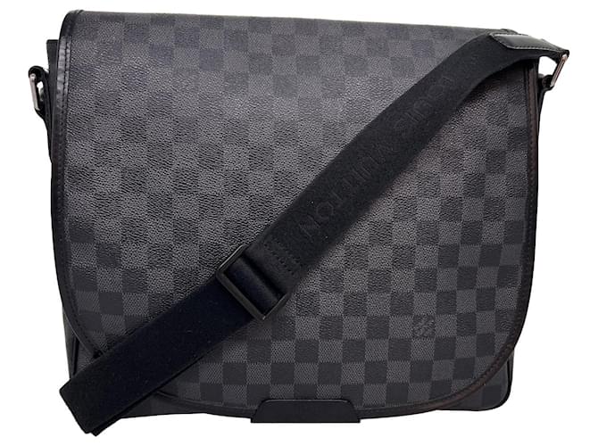 Bolsa Louis Vuitton Daniel GM Messenger Damier Graphite Masculina