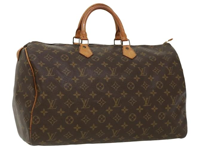 Louis Vuitton Monogram Speedy 40 Sac à main M41522 LV Auth hk516 Toile  ref.710546