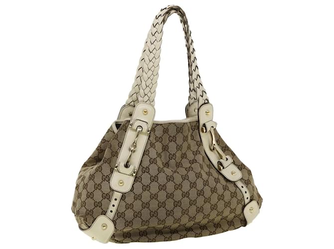 GUCCI Sac à bandoulière en toile GG Beige Auth yt942  ref.710548