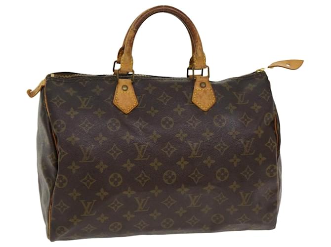 Louis Vuitton Monogram Speedy 35 Hand Bag M41524 LV Auth ar8021b Cloth  ref.710618