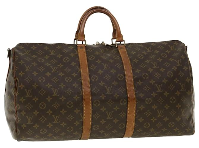 Louis Vuitton Monogram Keepall Bandouliere55 Boston Bag M41414 LV Auth th3075 Cloth  ref.710629