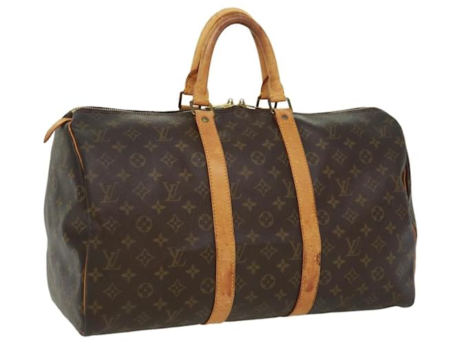 Louis Vuitton Monograma Keepall 45 Boston Bag M41428 LV Auth jk2676 Lona  ref.710754
