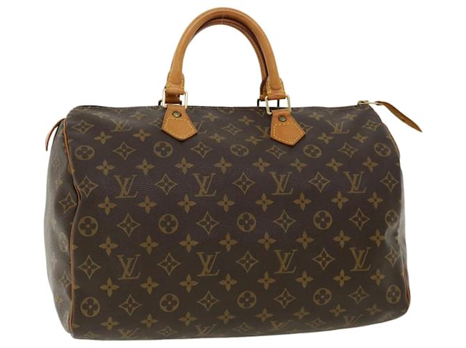 Louis Vuitton Monogram Speedy 35 Hand Bag M41524 LV Auth 32749 Cloth  ref.710798