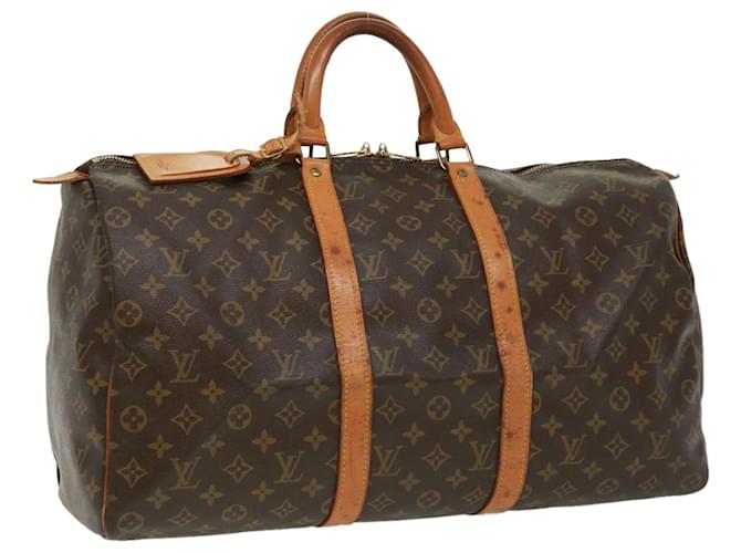 Louis Vuitton Monograma Keepall 50 Boston Bag M41426 LV Auth tp467 Lona  ref.710815