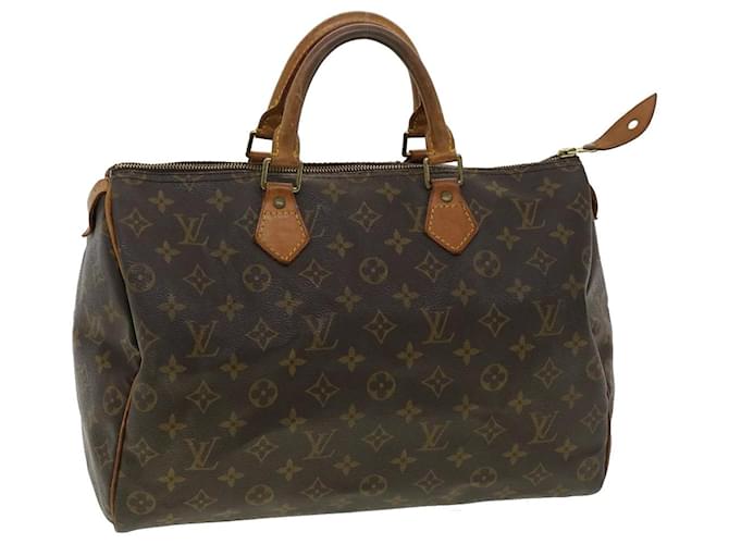 Louis Vuitton Monogram Speedy 35 Hand Bag M41524 LV Auth th3088 Cloth  ref.710828