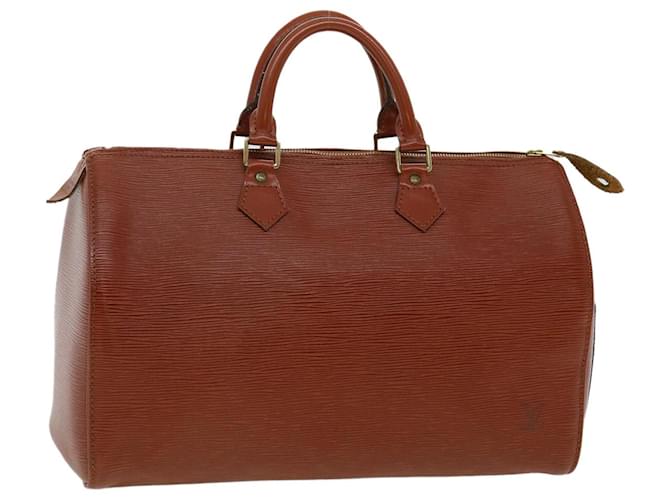 Louis Vuitton Epi Speedy 35 Hand Bag Kenia Brown M42993 LV Auth tp525 Leather  ref.710862