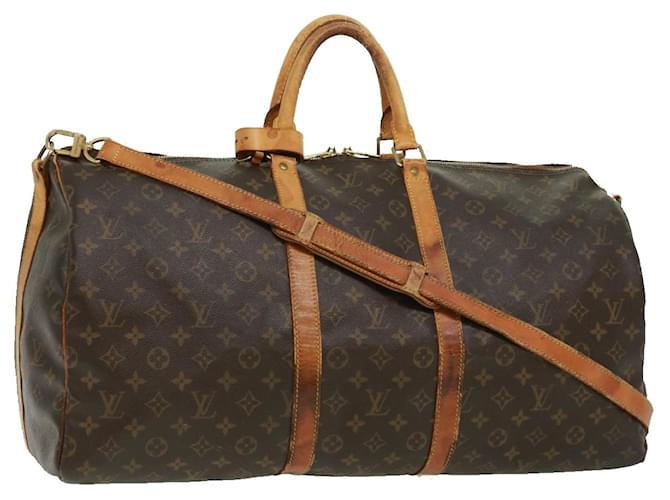 Louis Vuitton Monogram Keepall Bandouliere55 Boston Bag M41414 LV Auth bs2770 Cloth  ref.710889