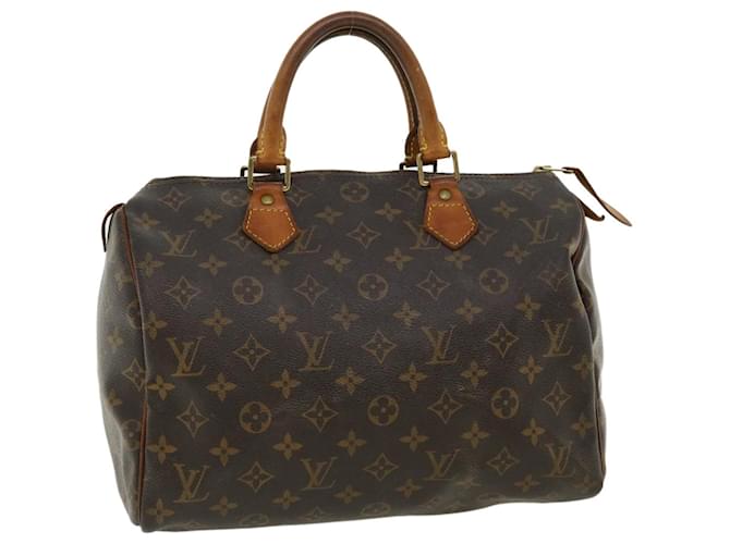 Louis Vuitton Monogram Speedy 30 Hand Bag M41526 LV Auth ac1136 Cloth  ref.710925