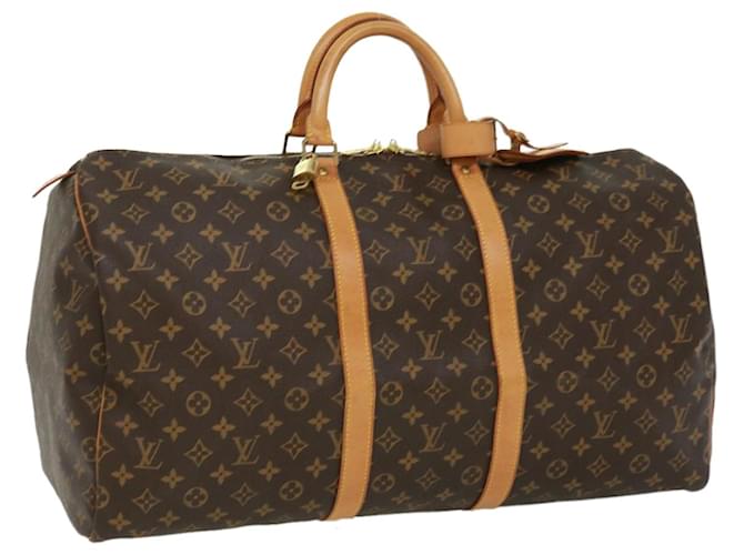 Louis Vuitton Monograma Keepall 55 Boston Bag M41424 LV Auth tp462 Lona  ref.710951