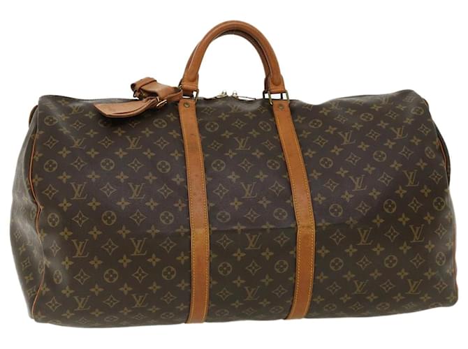 Louis Vuitton Monograma Keepall 60 Boston Bag M41422 LV Auth th3078 Lona  ref.710984