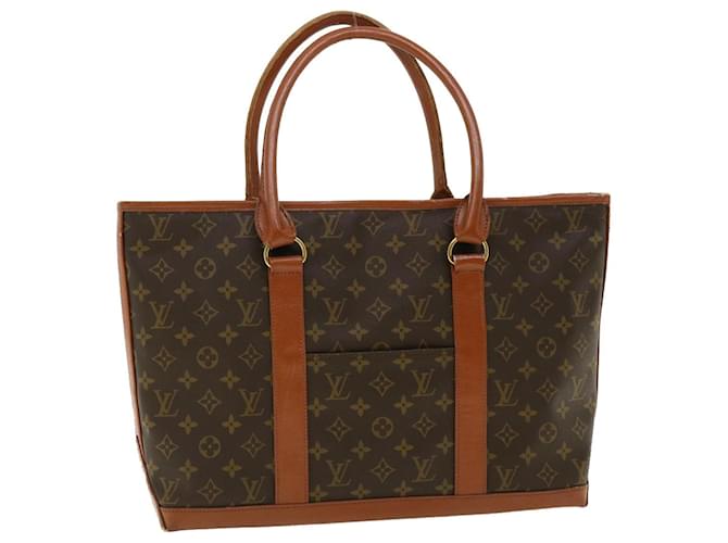 LOUIS VUITTON Monogram Sac Weekend PM Tote Bag M42425 LV Auth rd3429 Toile  ref.711011