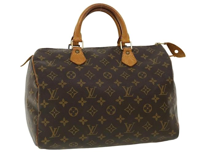 Louis Vuitton Monogram Speedy 30 Hand Bag M41526 LV Auth ki2497 Cloth  ref.711028