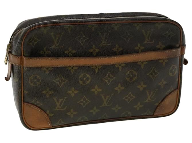 Louis Vuitton Monogram Compiegne 28 Clutch Bag M51845 LV Auth tp463 Cloth  ref.711076