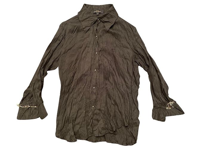 Blusa de seda Roberto Cavalli Gris oscuro Gris antracita