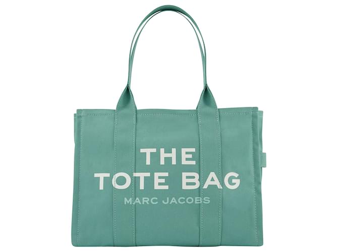 Marc Jacobs The Large Tote in Green Canvas Cloth  ref.711187