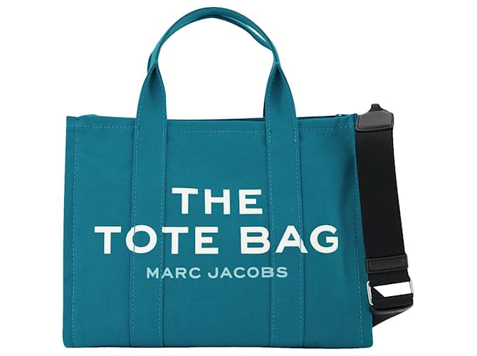 Marc Jacobs The Small Tote in tela blu  ref.711249