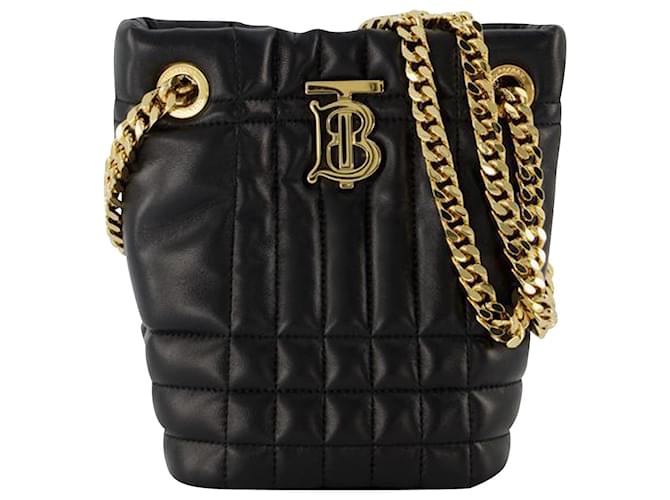 Burberry Medium Lola Bucket Bag in Black Leather Multiple colors  ref.711257