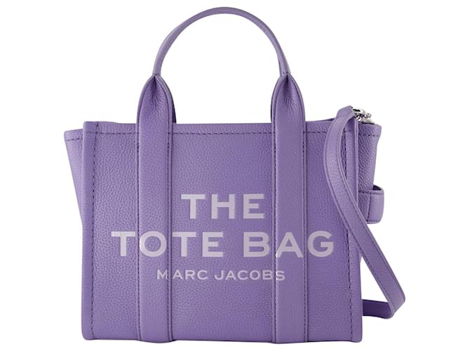 Marc Jacobs The Mini Tote en Cuir Violet  ref.711261