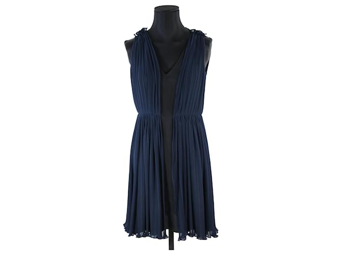 Tara Jarmon Dress 36 Blue  ref.711350