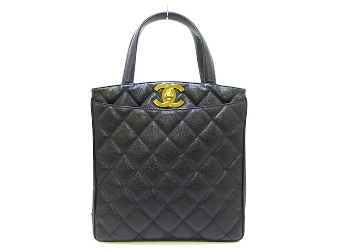 Chanel Matrasse Black Leather  ref.711385