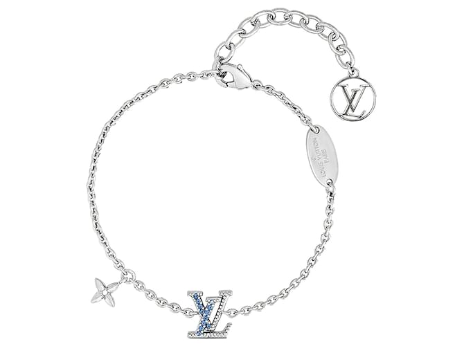 Louis Vuitton Silver Lock It Bracelet Silvery ref.802721 - Joli Closet